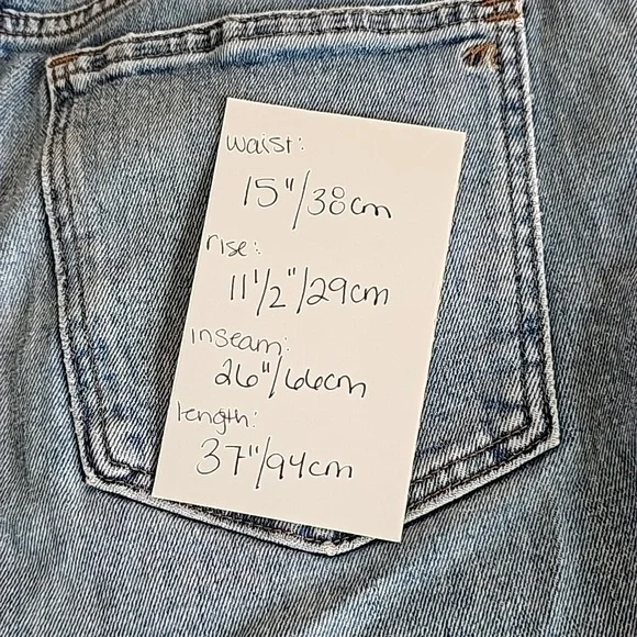 Madewell sz 27 slim boyfriend crop cut off jeans, distressed knees - Picture 2 of 13